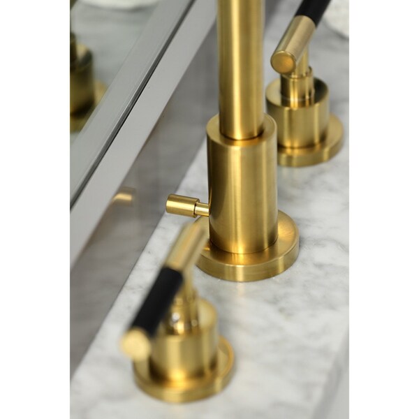 FSC8933CKL Kaiser Widespread Bathroom Faucet W/ Brass Pop-Up, Brass